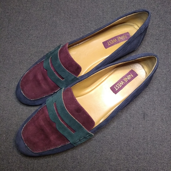 Nine West suede smoking flats - Picture 1 of 3